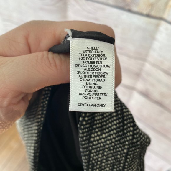 Ann Taylor LOFT mini skirt fringe gray 00 EUC - Picture 5 of 5